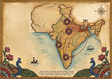 Delivery across major metro cities in India